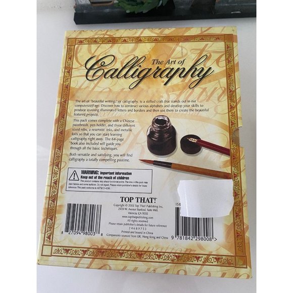 The Art of‎ Calligraphy Top That Hardcover Complete Set  and Special Brushes NEW - Picture 10 of 16